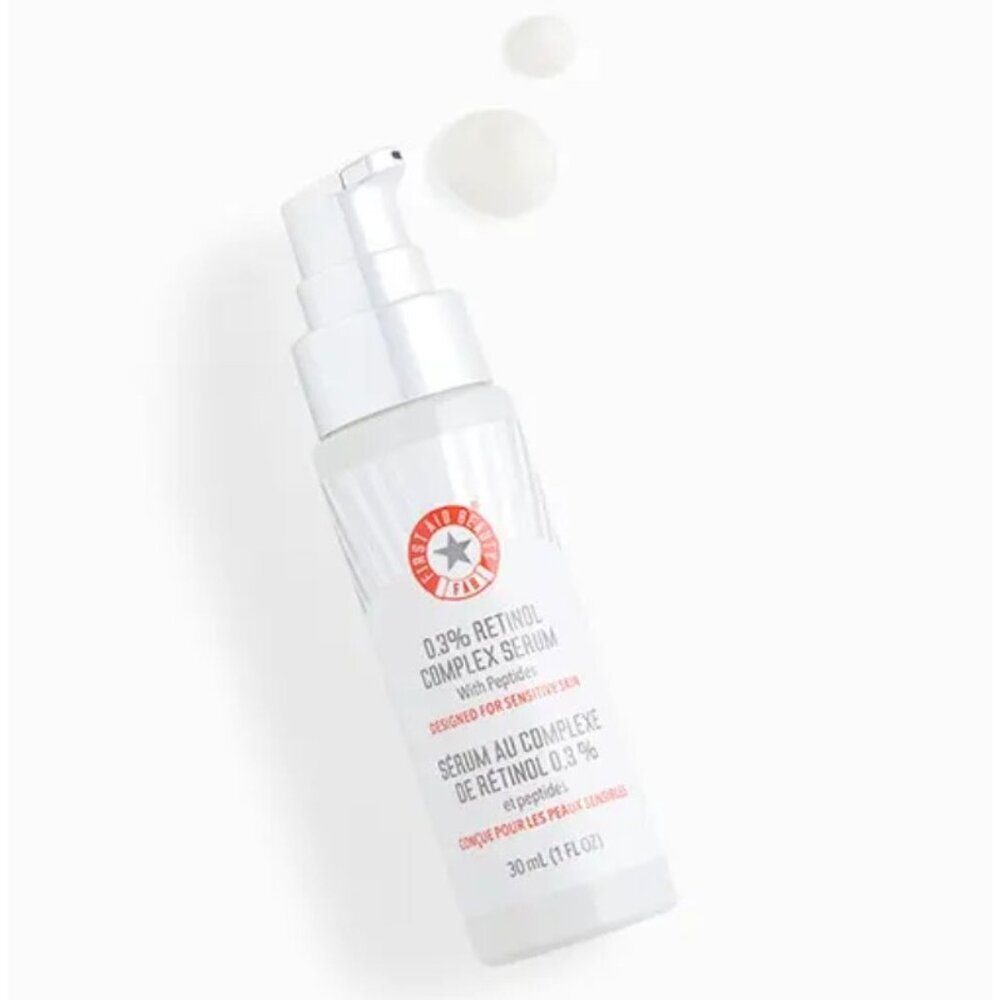 First Aid Beauty 0.3% Retinol Complex Serum With Peptides 1 fl oz NIB